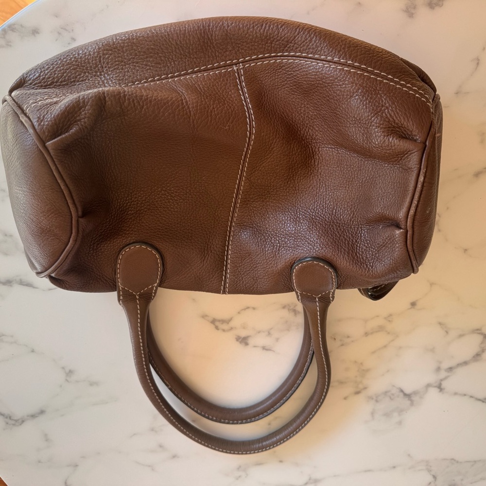 Marc Jacobs Chocolate Brown Pebbled Leather Shoulder Bag - Picture 2 of 3